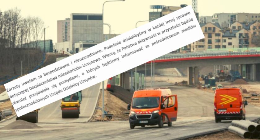 Budowa tunelu POW pod Ursynowem i tekst z interpelacji. 