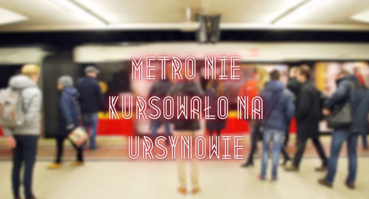 Akcja policyjna, wypadki linii metro kursowało Ursynowie - zdjęcie, fotografia