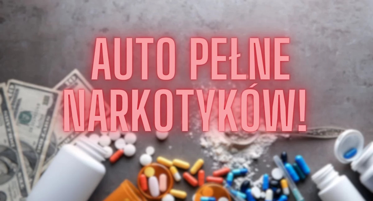 Akcja policyjna, Sensacyjny odkrycie policji samochód pełen narkotyków warszawskich ulicach - zdjęcie, fotografia