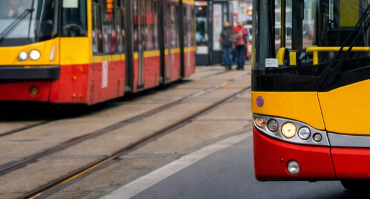 Komunikacja, Transport publiczny Ursynowie okresie świąteczno noworocznym - zdjęcie, fotografia