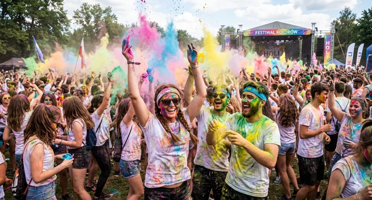 Młodzież, Festiwal Kolorów wraca Ursynów! Szykuje najbardziej barwna niedziela - zdjęcie, fotografia