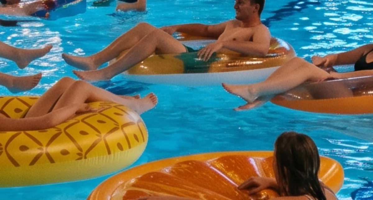 Rekreacja, basenem Wakacyjny chillout Ursynowie - zdjęcie, fotografia