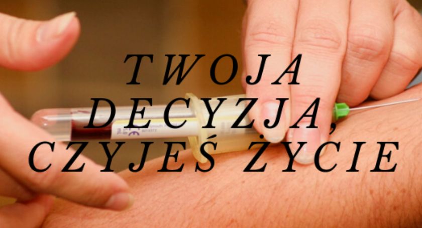 Pobieranie krwi.